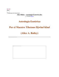 Alice Bailey - Astrologia Esoterica