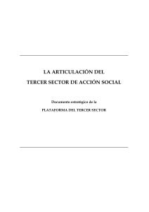 la articulación del tercer sector de acción social