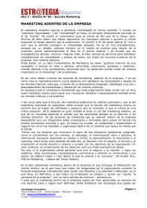 Marketing adentro de la empresa