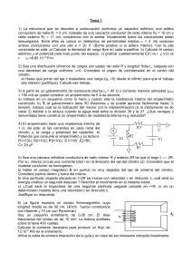 La estructura que se describe a continuación conforma un capacitor