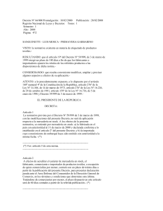 Decreto Nº 64/000 Promulgación : 18/02/2000 Publicación