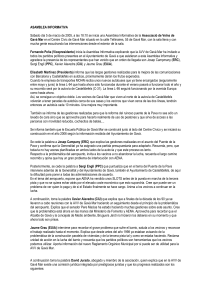 ASAMBLEA INFORMATIVA Sábado día 5 de marzo de 2005, a las