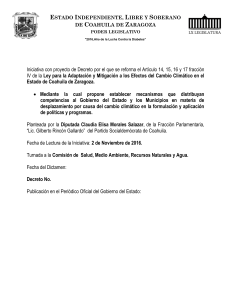 2 de Noviembre de 2016 - Congreso del Estado de Coahuila