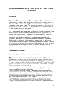 Programa de Trabajo con el SUA