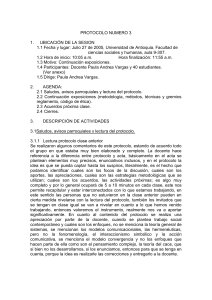 protocolo numero 3 - Universidad de Antioquia