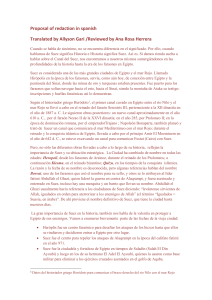 Proposal of redaction in spanish Translated by Allyson Gari
