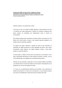 Conferencia AEDE de Innovación y Calidad en Prensa