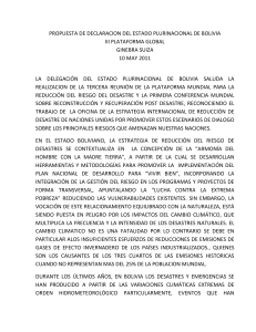 PROPUESTA DE DECLARACION DEL ESTADO PLURINACIONAL