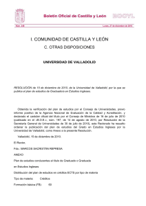 I. COMUNIDAD DE CASTILLA Y LEÓN C. OTRAS DISPOSICIONES
