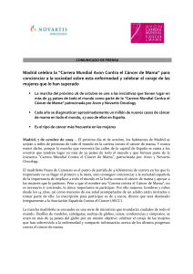 Novartis Oncology apoya la campaña contra el cáncer de mama