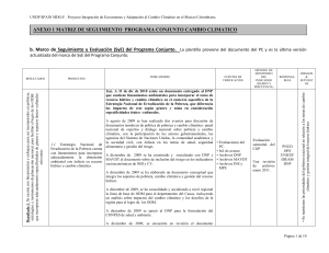 UNDAF Outcome: Capacidad nacional y regional