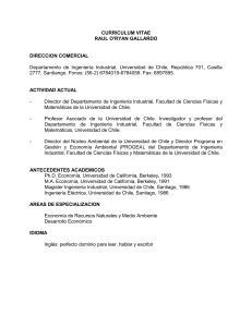 areas de especializacion - Ingeniería Industrial :: Universidad de Chile