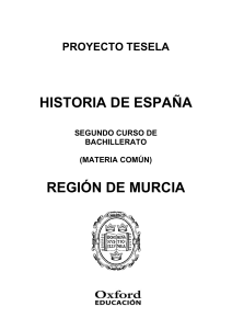 Programación Tesela Historia de España 2º Bach. Región de Murcia