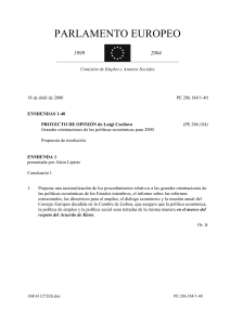 PARLAMENTO EUROPEO 1999 2004