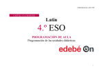 Programación de aula – Latín 4.º ESO Latín 4.º ESO