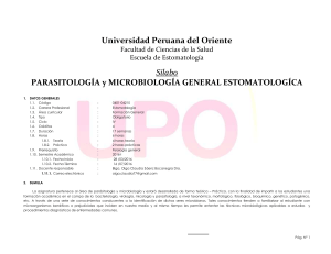Parasitologia y Microbiologia general estomatologica