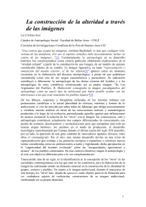 La construcción de la alteridad a través de las imágenes