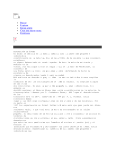 Definiciòn del Átomo