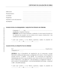 Certificado Legalización de Obras - Colegio Oficial de Arquitectos