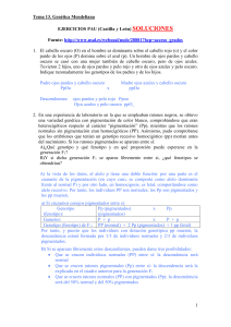 PAU BIOLOGIA GENETICA Mendeliana SOLUCIONES