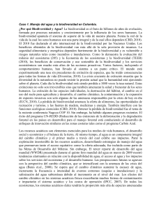 Caso 1. Manejo del agua y la biodiversidad en Colombia. &iquest;Por qu&eacute;