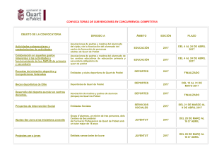 Convocatorias - Quart de Poblet