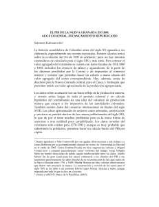 Calculando el PIB colonial