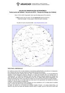 informe de aranzadi. observación astronómica