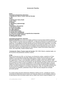 Introducción Filosófica