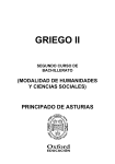 Programación Exedra Griego 2º Bach. Principado de Asturias