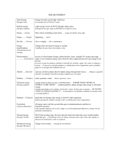 SOLAR ENERGY