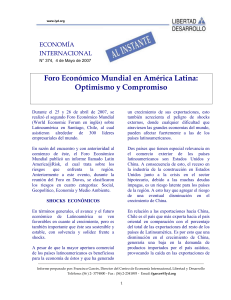 Foro Econ&oacute;mico Mundial en Am&eacute;rica Latina: Optimismo y