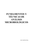 FUNDAMENTOS Y TÉCNICAS DE ANÁLISIS MICROBIOLÓGICOS