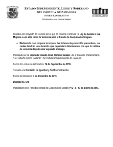 14 de Septiembre de 2016 - Congreso del Estado de Coahuila