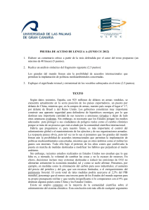 Ejemplo Prueba de Acceso Junio 2012 (Lengua A)