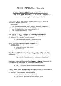 PSICOLOGÍA EVOLUTIVA