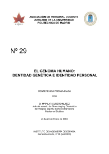 el genoma humano - Universidad Politécnica de Madrid