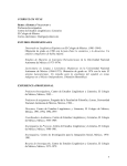 CURRICULUM VITAE - Facultad de Ciencias Económicas y