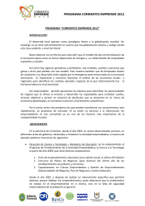 Programa Corrientes Emprende 2012.