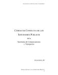 código de conducta de los - Secretaría de Comunicaciones y