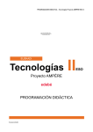 PROGRAMACIÓN DIDÁCTICA – Tecnologías Proyecto AMPÈRE