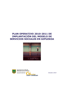 plan operativo 2010-2011 de implantación del modelo de