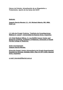 Resumen recomendaciones cancer de pulmon ACCP 2007