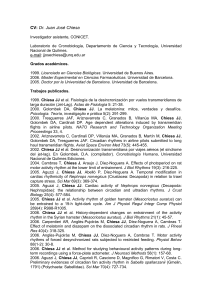 curriculum vitae - Laboratorio de Cronobiología