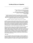 Material de apoyo: Comités de Ética en la Argentina