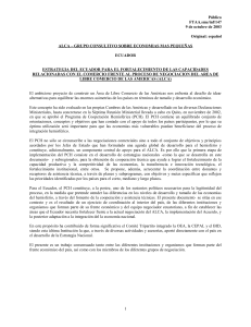 Marco Institucional de las Políticas Comerciales y de
