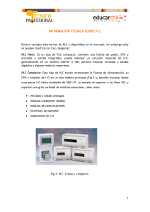 informaciÓn tÉcnica sobre plc