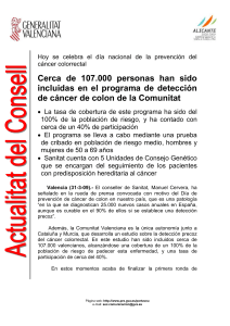 Cerca de 107.000 personas han sido incluidas en el