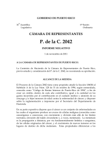 (CAMARA) no recomienda aprobación de la medida