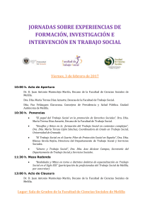 Programa de las jornadas - Facultad de Enfermería de Melilla